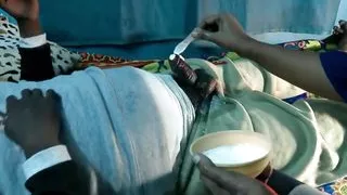 Tamil Lady Performing Linga Poojai