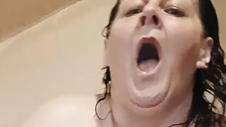 Stepson Caught Stepmom in the Shower Cumming with Hot Power