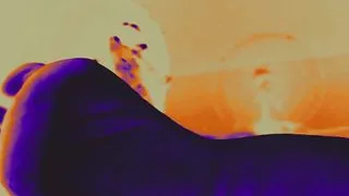 Gentle psychedelic foot massage and sensual moans