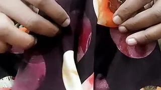 Satin silk handjob porn - Satin suit rub and cum on dick head of bhabhi (119)