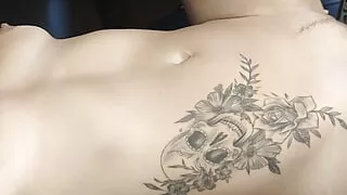 Couchsurfing came together, playing with dripping creampie