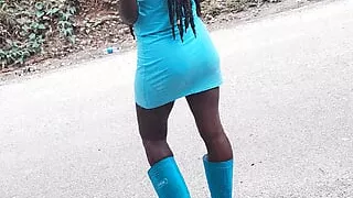 In the car being the Little Naughty Farmgirl