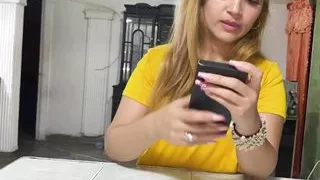 I fuck the plumber really hard and I make him come on my tits