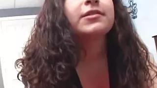 Curly Beauty Squirting on a Strong Black Guys Big Cock in a Cowgirl Position