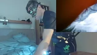 Fun with lights and silicone dildos