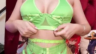 heels and wet orgasm in sexy lingerie