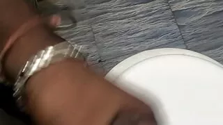 Desi boy 6inch cock bathroom mastrubation.