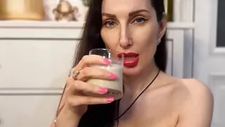 The stepmother seduced her stepson by coming to his room in only a towel