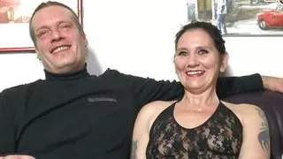 German mature wife wants first time mmf threesome at casting