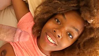 White Dude Cums in Black Girl's Fro and Lives to Tell About It