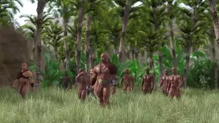 The last island of the savages. Tribal chief fucking young blonde