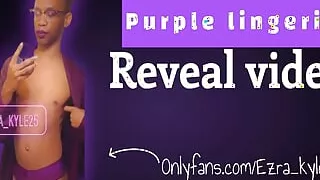 Revealing my purple lingerie on my onlyfans