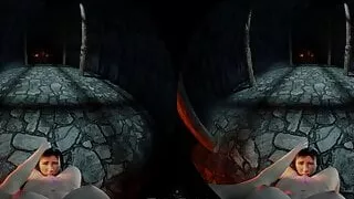 Lara Croft eating your pussy VR Pov