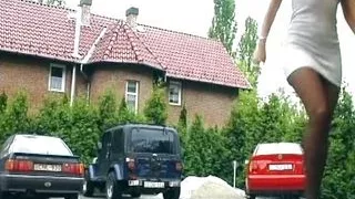 Sexy and wild German woman loves fucking in her black patyhose