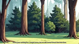 Tomboy Sex in Forest HENTAI Game Ep.3 outdoor creampie my GF at the beach