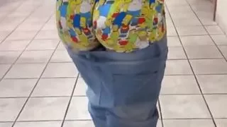Fat booty thug sagging