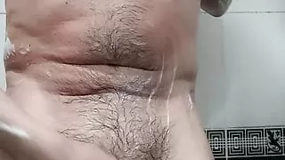 I take a shower and wash my dick