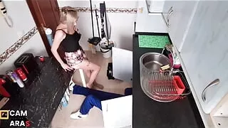 house camera with DULCEMAYLENE fucks the plumber!