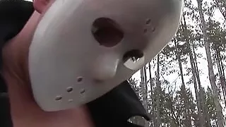A Brunette Gets Lost and Then Gets Fucked in the Ass by a Masked Guy