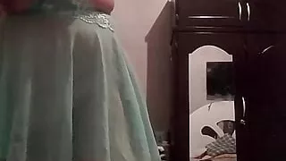 Mature milf in lingerie part two shows her big ass and touches herself