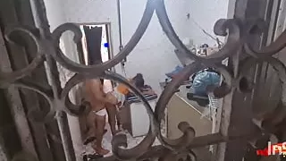 stepdaughter in the kitchen.