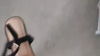 Chubby shoe masturbating