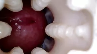 Fucking my sex toy camera inside pussy pov