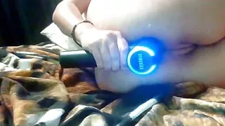 Anal massage vibrator on tight hole