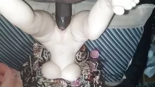 Step father Fuck tight pink housemaid pussy