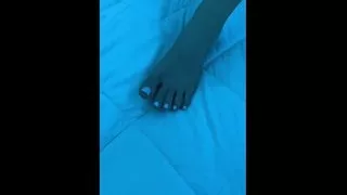 I admire my maid's beautiful feet before I have sex with her!