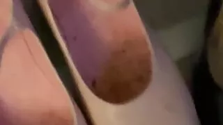 Wanking with heels (no cumshot)