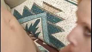 Dirty blonde moans with pleasure while taking hard cock