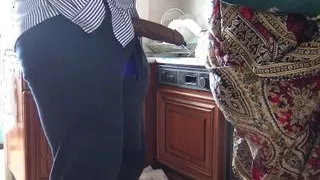 mature Turkish maid in London lets african immigrant fuck her in the kichen