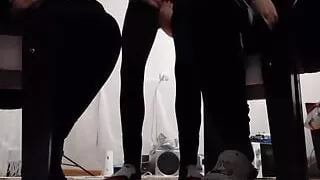 While I was masturbating to my two girlfriends, they were both masturbating to me - Lesbian-candys