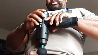 Massage Gun Jerk and Cumshot