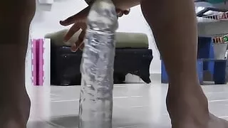 My sweet ass destroyed by huge dildo