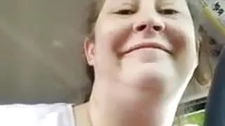 Ladyjane73 Dildoing her pussy in public