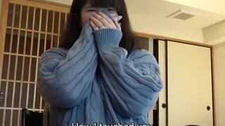 Perfectly voluptuous Japanese hotwife caught having sex by husband