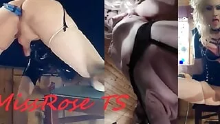 MissRose TS - Gorgeous N Hung - HOT BLONDE Scandinavian TS SHEMALE - NATURALS - BIG Thick SHECOCK - ASSPlay - cumshot
