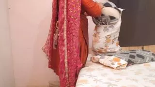 Desi Stepsister fucked by her stepbro when she was working in room