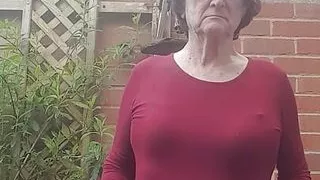 Red dress and underwear