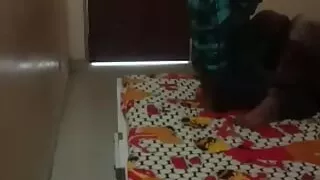 Indian Village Cheating Maid Illicit Sex with Owner's Stepson at Hotel Room