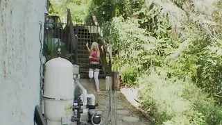 Sexy hot blonde girl takes a solid hard cock