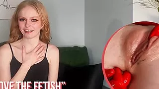 Ersties - Cute Blonde From Texas Explores Her Latex Fetish