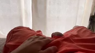 My stepsister sees my torn pants and wants to sit on my cock