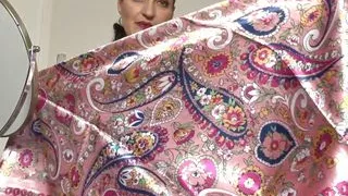 5 New Satin Headscarves