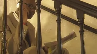 A Guy with a Big Cock Is Cheating Her Wife with a Black Babe Outdoor