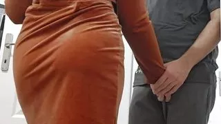 The landlord came to the door, the woman in the hijab