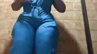 Camera In Hospital Catches Big Ass Nurse Pissing