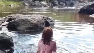 Run away from home to fuck my boyfriend in a forest